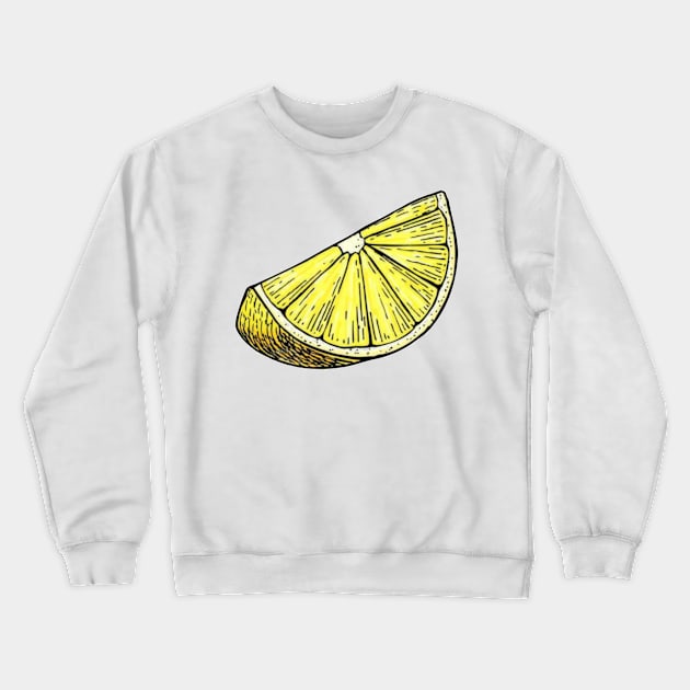 Slice of Lemon Crewneck Sweatshirt by ghjura